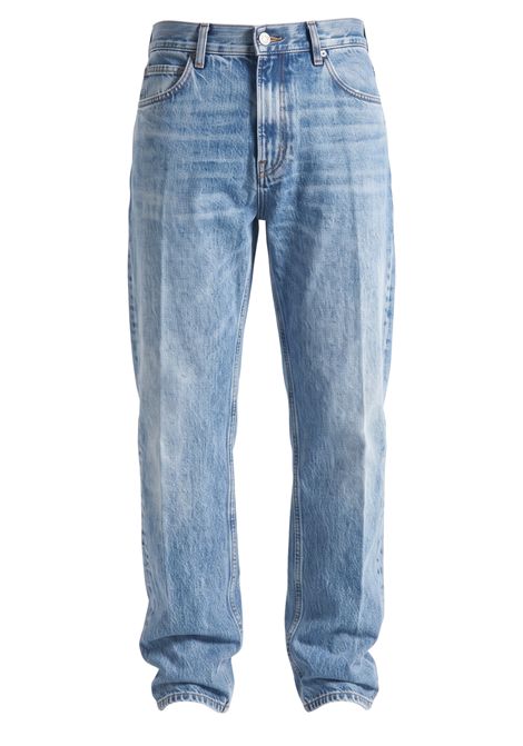 Grifoni Jeans Casey Carrot Fit in Denim di Cotone Blu Uomo GRIFONI | Jeans | G6AC0030DAYLIGHT BLUE